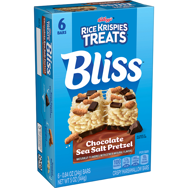 Kellogg’s® Rice Krispies Treats® Bliss Chocolate Sea Salt Pretzel Bars Image