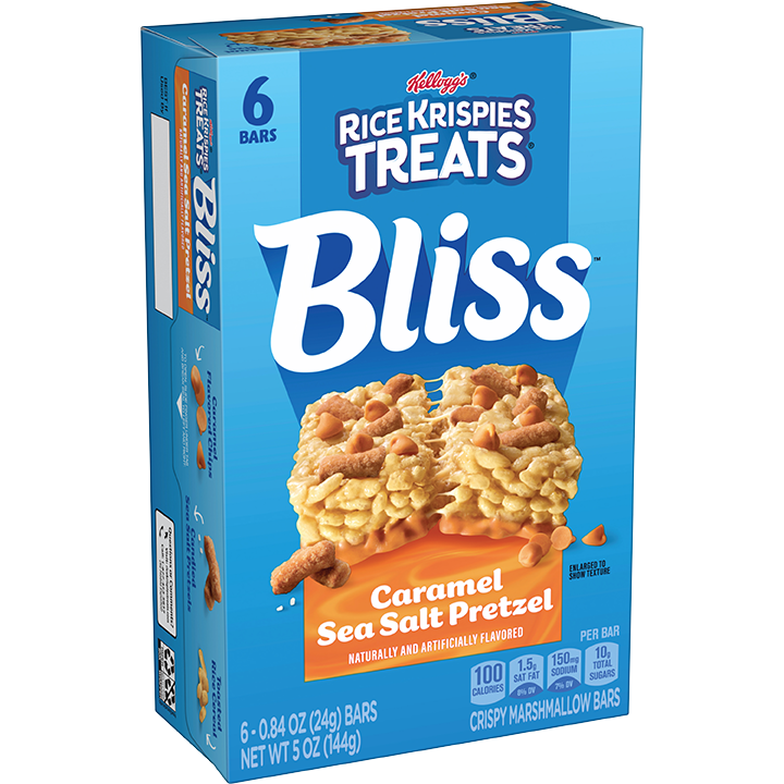 Kellogg’s® Rice Krispies Treats® Bliss Caramel Sea Salt Pretzel Bars Image