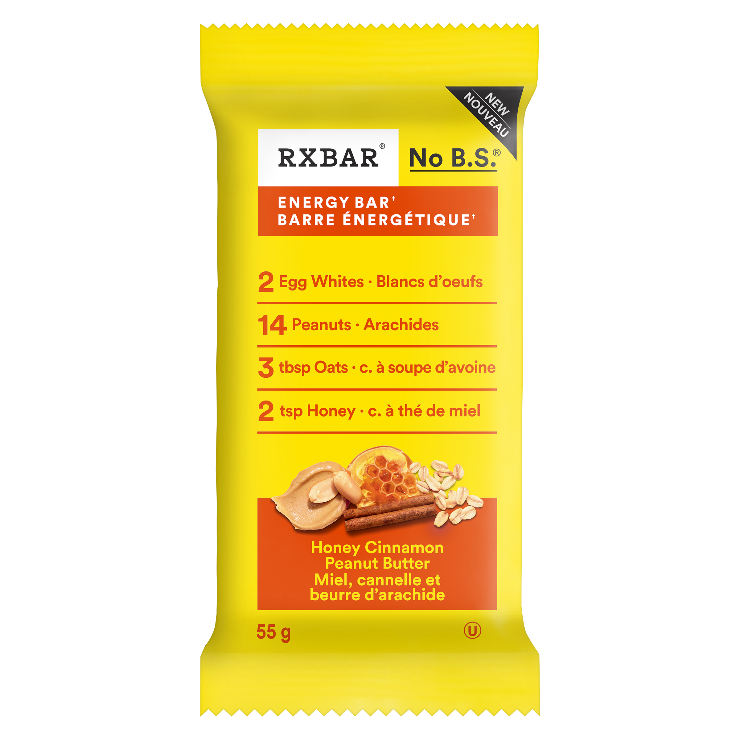 RX Energy Bar Honey Cinnamon Peanut Butter Image
