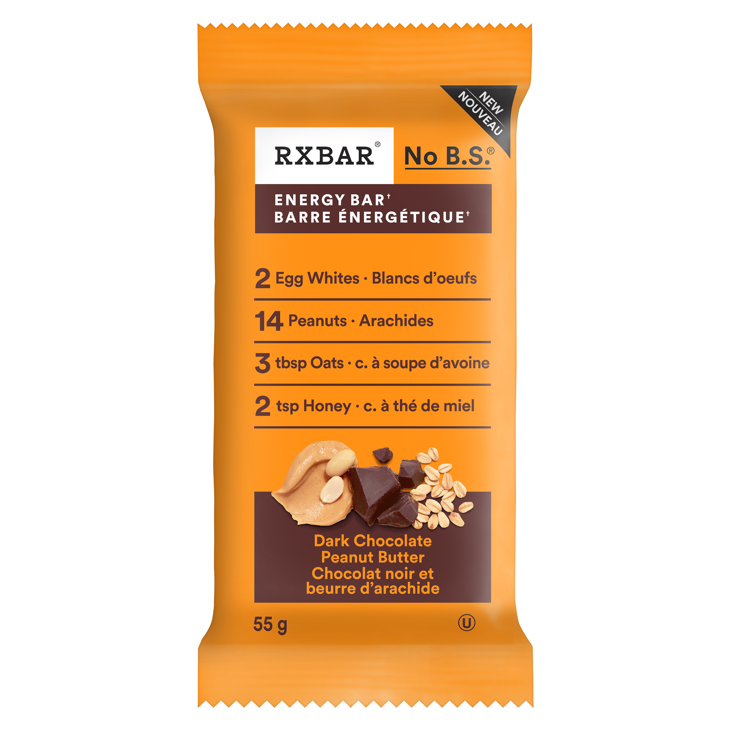 RX Energy Bar Dark Chocolate Peanut Butter 