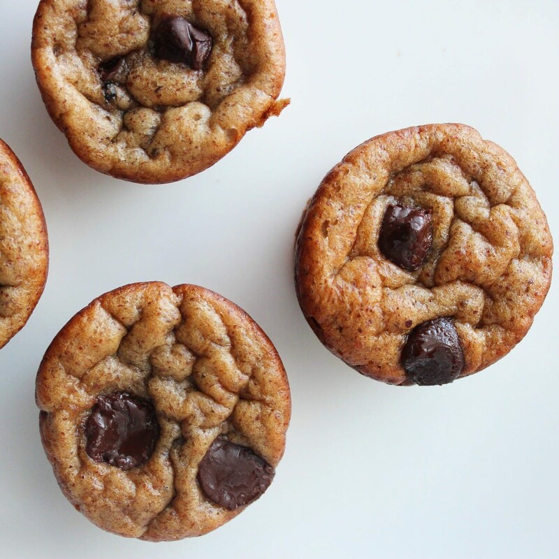 Flourless Mini Banana Muffins