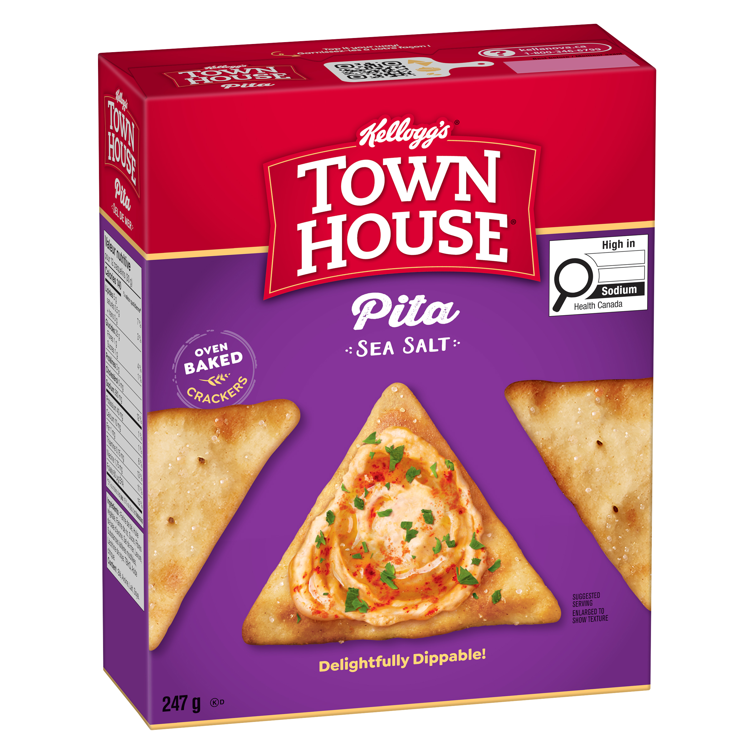 Town House* Pita Sea Salt Crackers  Image