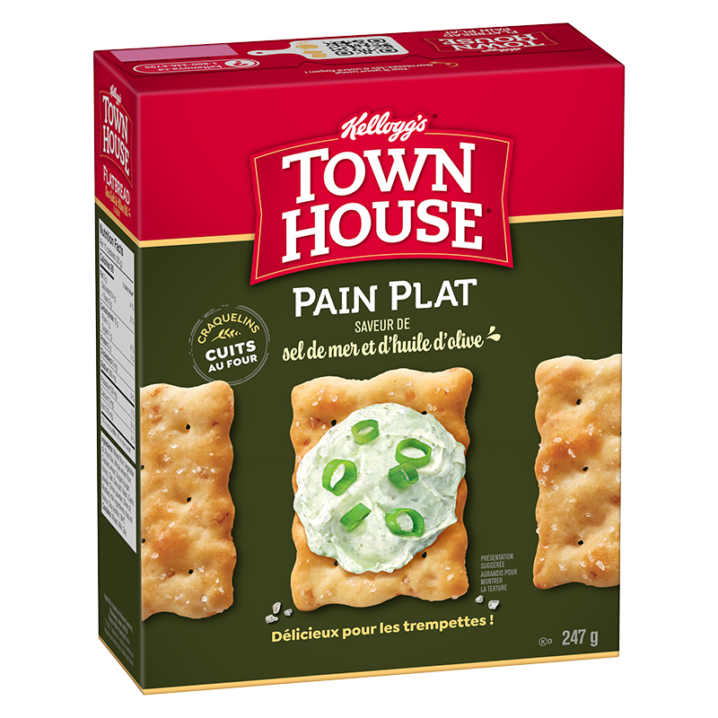 Craquelins Town House* Pain Plat saveur de sel de mer et huile d’olive Image