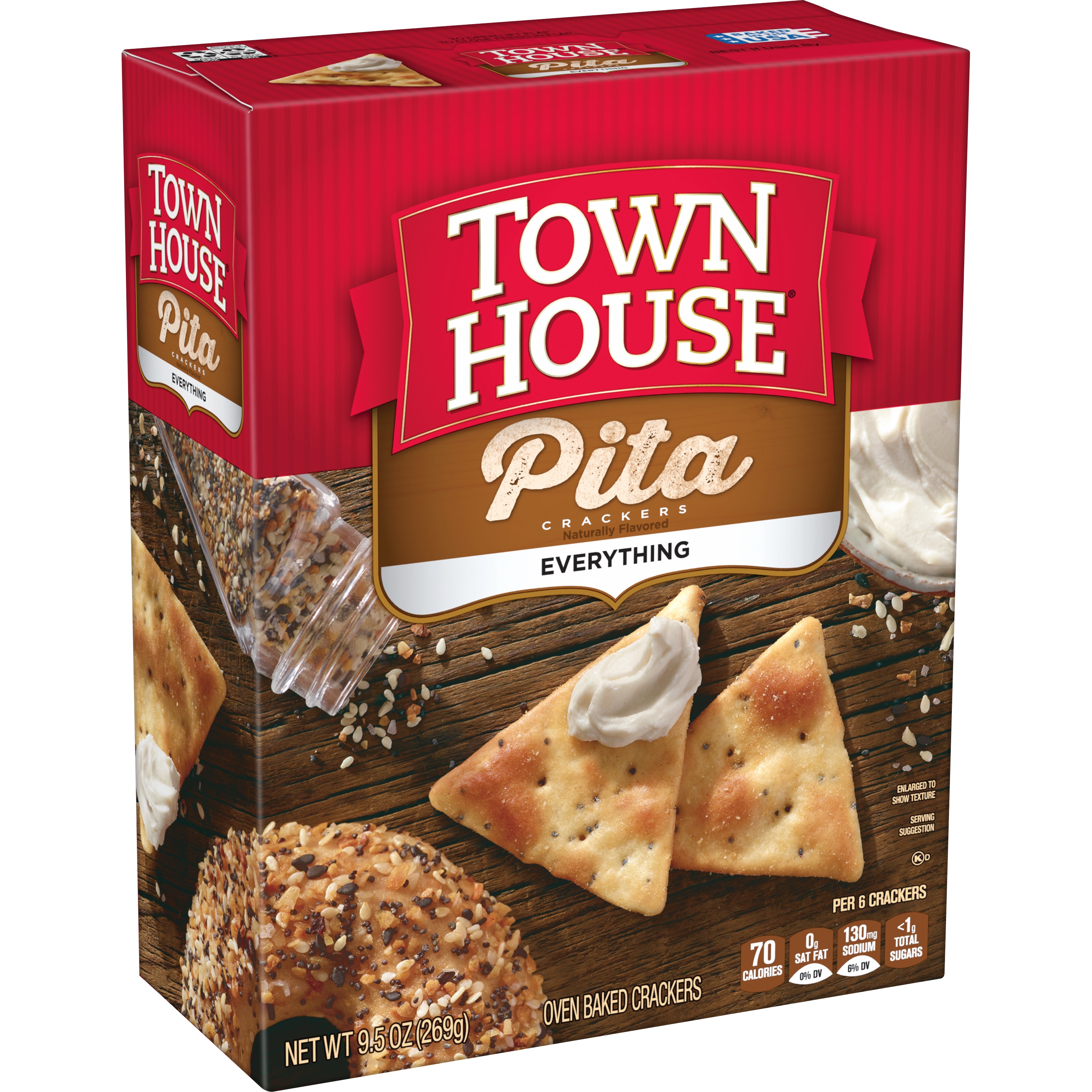 Town House® Pita Everything Crackers Image