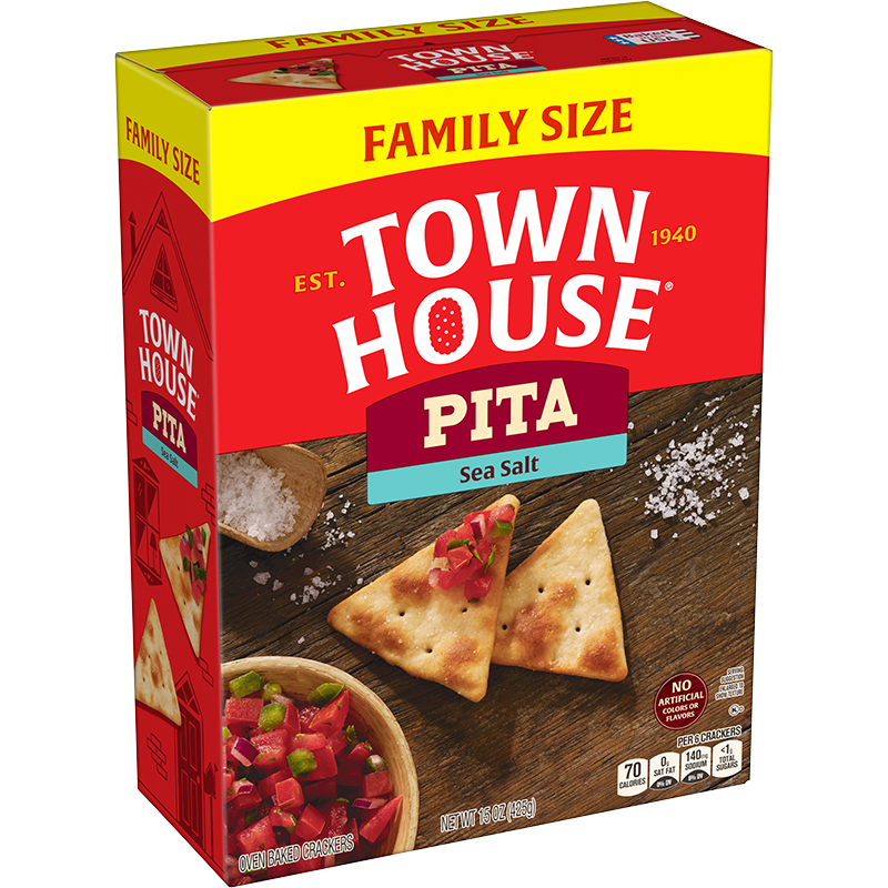 Town House® Sea Salt Pita Family Size Crackers Image
